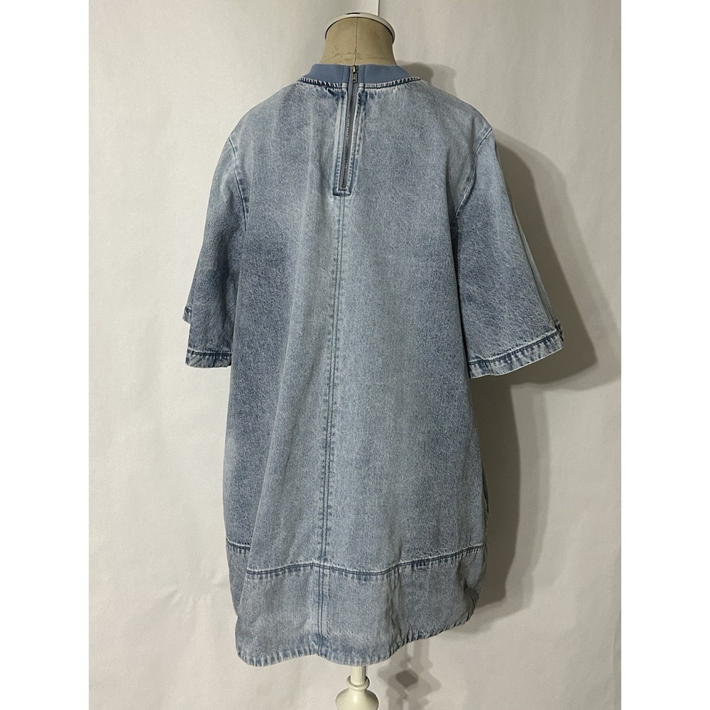 Free People Harlow Mini Dress Size M Denim, Blue - Picture 2 of 9